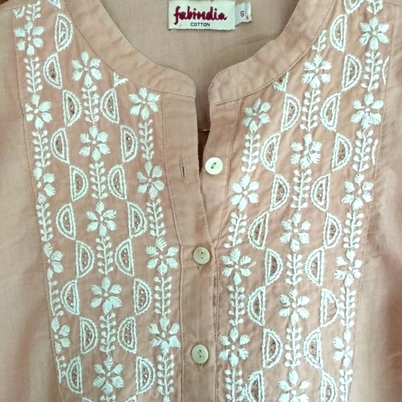 fabindia - Nude Kurta - Picture 3 of 7